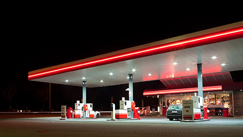 gas station